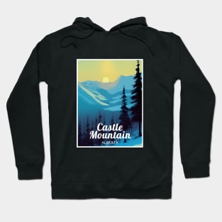 Castle Mountain Alberta Canada ski Hoodie